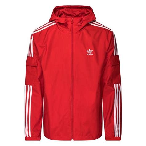 adidas rood zwart wit windbreaker|adidas Originals Windbreakers .